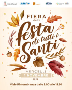 FIERA DELLA FESTA DI TUTTI I SANTI: IL 1° NOVEMBRE SU VIALE RIMEMBRANZA   
